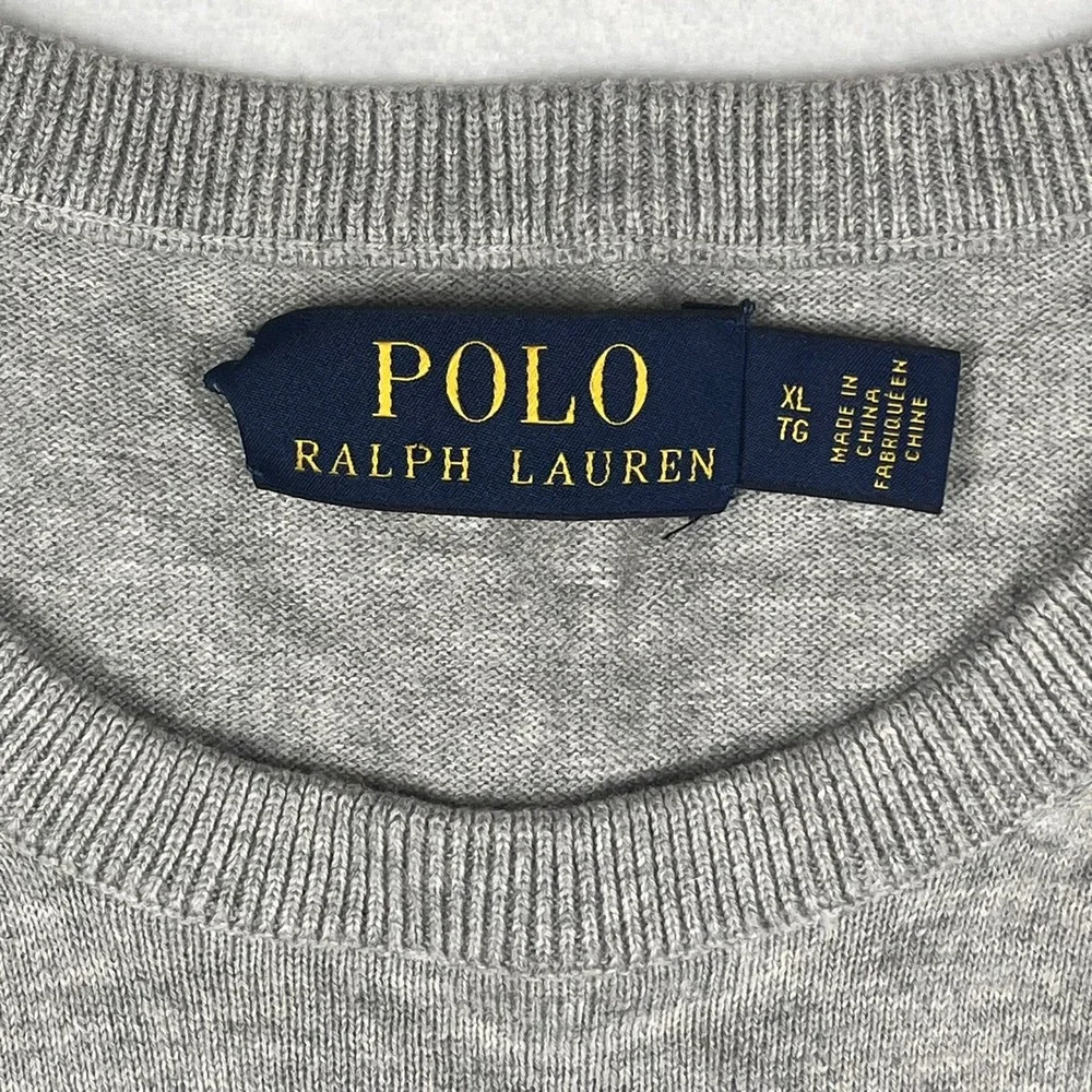 Polo Ralph Lauren Cashmere Blend Lightweight Pullover Crew Neck Sweater Men's XL